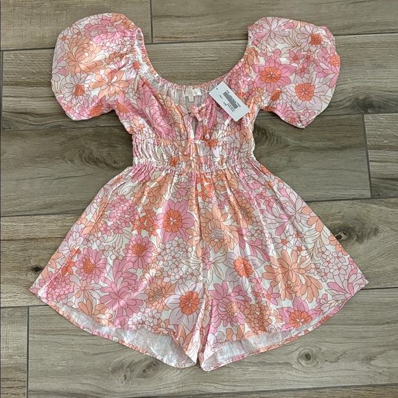 Billy J Pants - Billy J Floral Romper, NWT Size 6